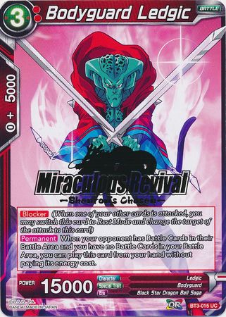 Bodyguard Ledgic (Shenron's Chosen Stamped) (BT3-015) [Tournament Promotion Cards] | Event Horizon Hobbies CA