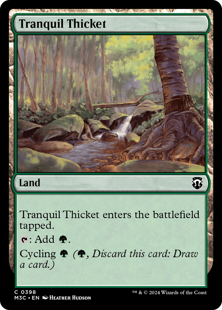 Tranquil Thicket (Ripple Foil) [Modern Horizons 3 Commander] | Event Horizon Hobbies CA