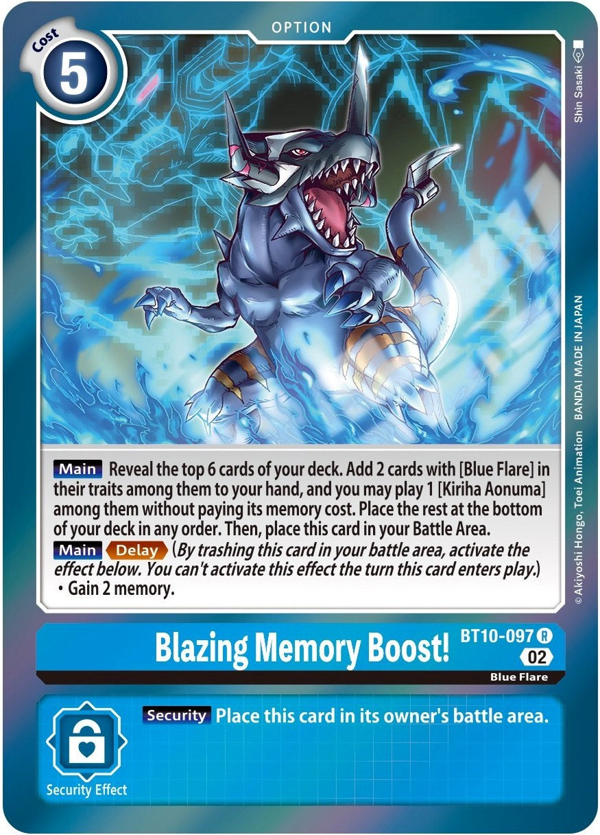 Blazing Memory Boost! [BT10-097] [Xros Encounter] | Event Horizon Hobbies CA