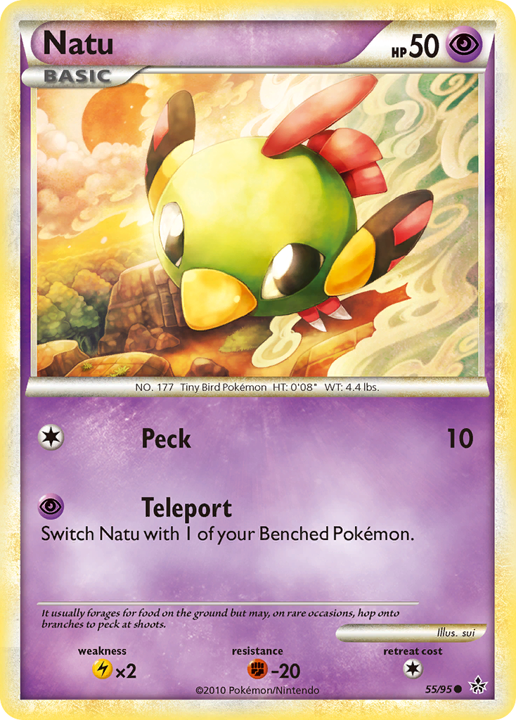 Natu (55/95) [HeartGold & SoulSilver: Unleashed] | Event Horizon Hobbies CA