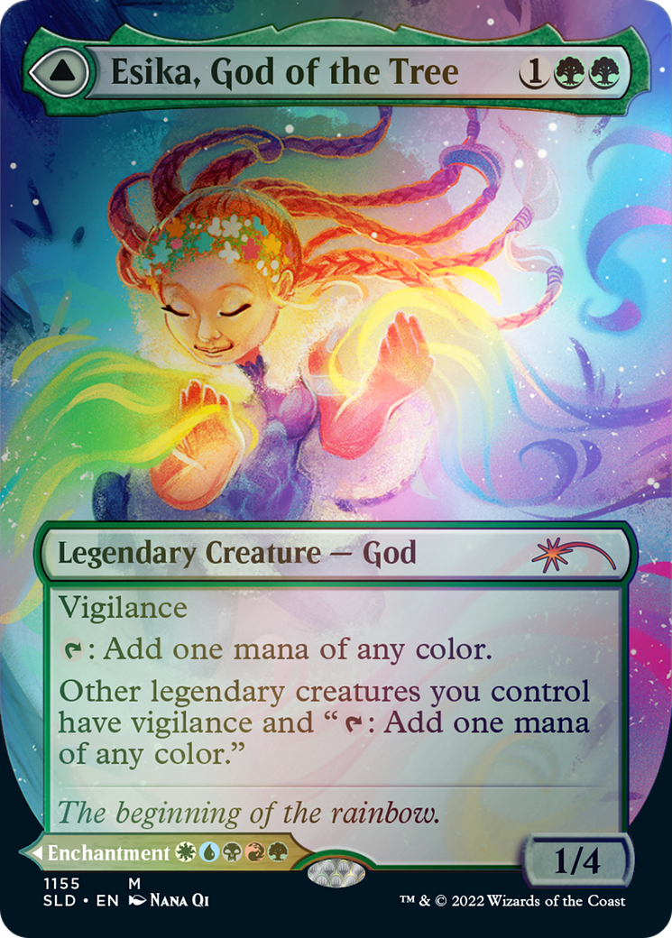 Esika, God of the Tree // The Prismatic Bridge (Borderless) [Secret Lair: From Cute to Brute] | Event Horizon Hobbies CA