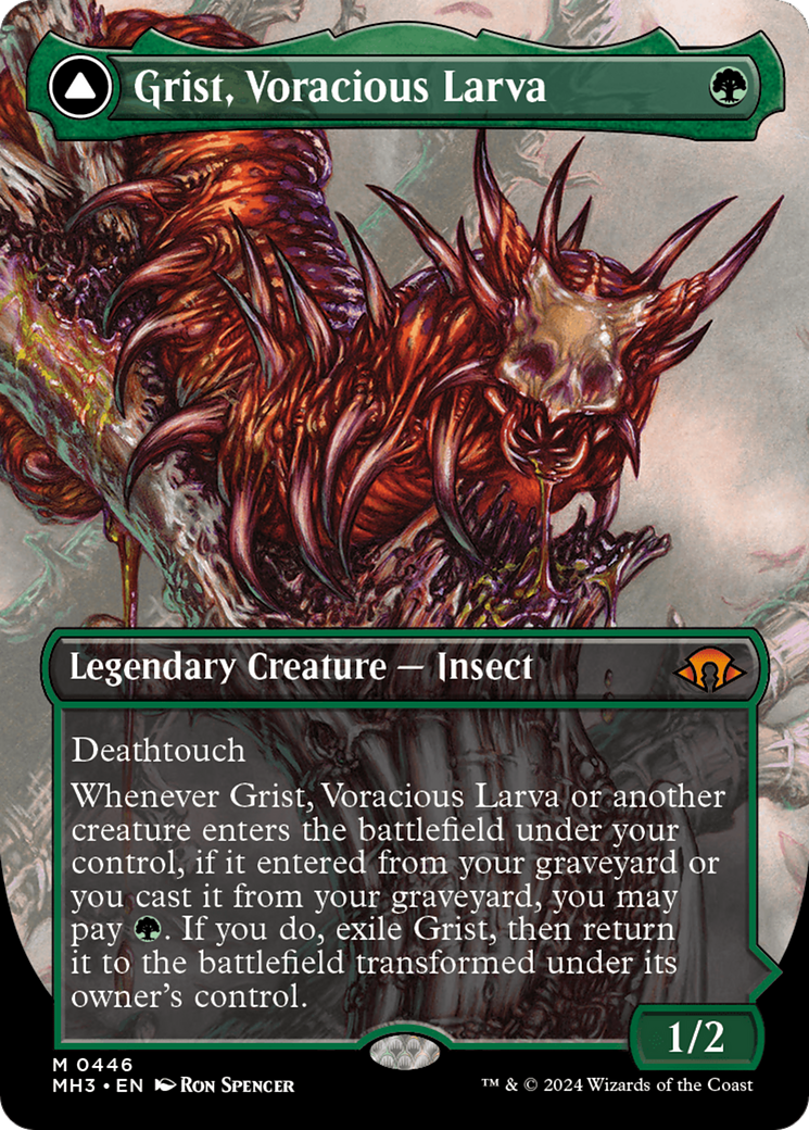 Grist, Voracious Larva // Grist, the Plague Swarm (Borderless) [Modern Horizons 3] | Event Horizon Hobbies CA