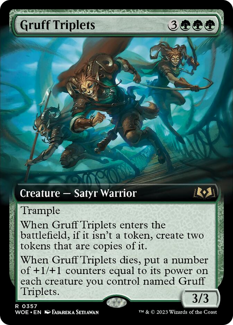 Gruff Triplets (Extended Art) [Wilds of Eldraine] | Event Horizon Hobbies CA