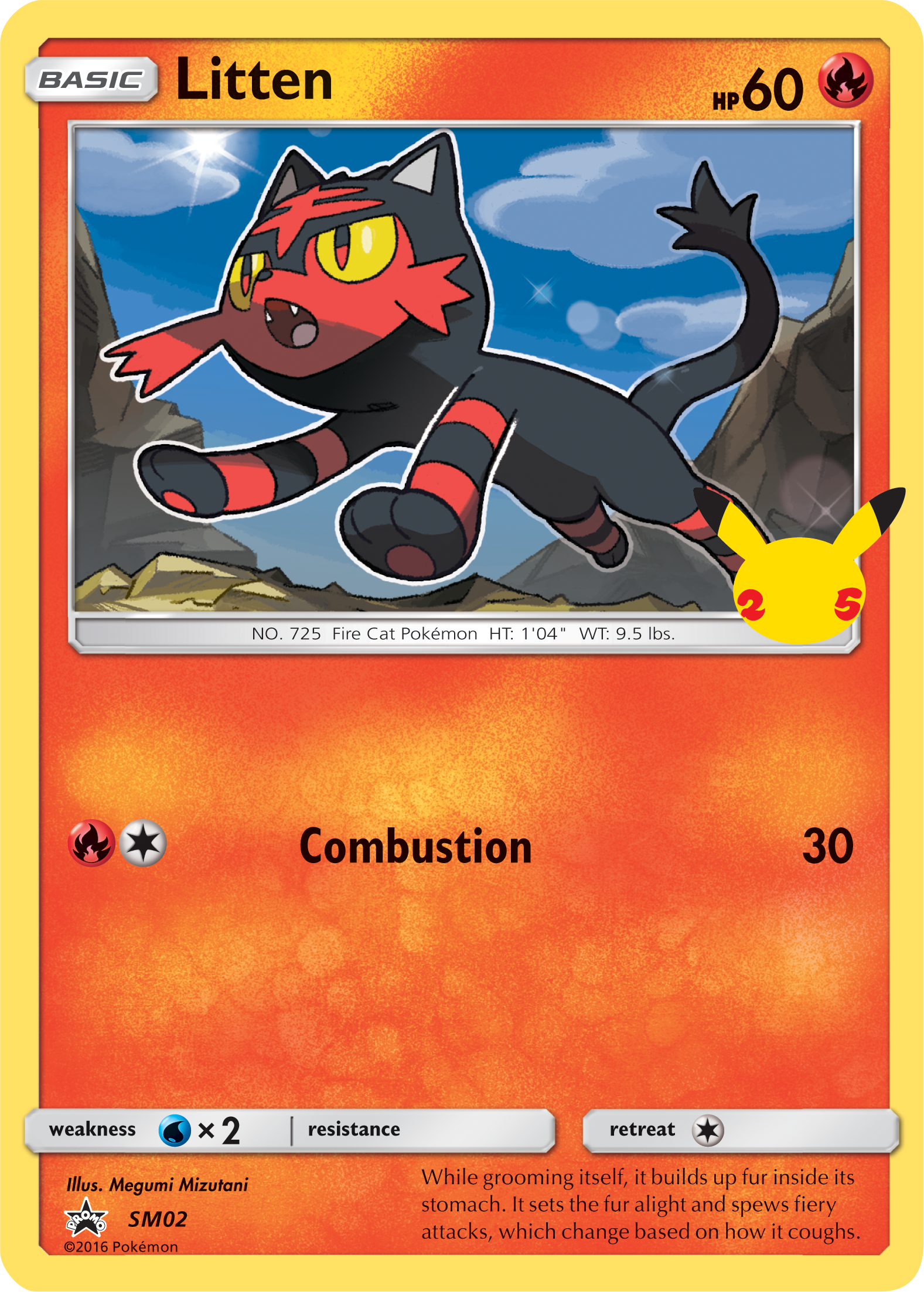 Litten (SM02) (Jumbo Card) [First Partner Pack] | Event Horizon Hobbies CA