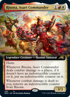 Risona, Asari Commander (Extended Art) [Kamigawa: Neon Dynasty] | Event Horizon Hobbies CA