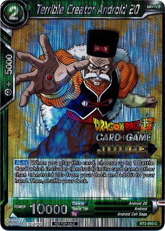 Terrible Creator Android 20 (BT2-093) [Judge Promotion Cards] | Event Horizon Hobbies CA