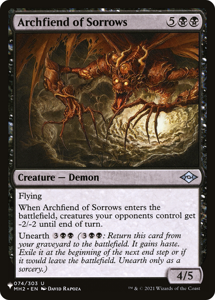 Archfiend of Sorrows [The List Reprints] | Event Horizon Hobbies CA