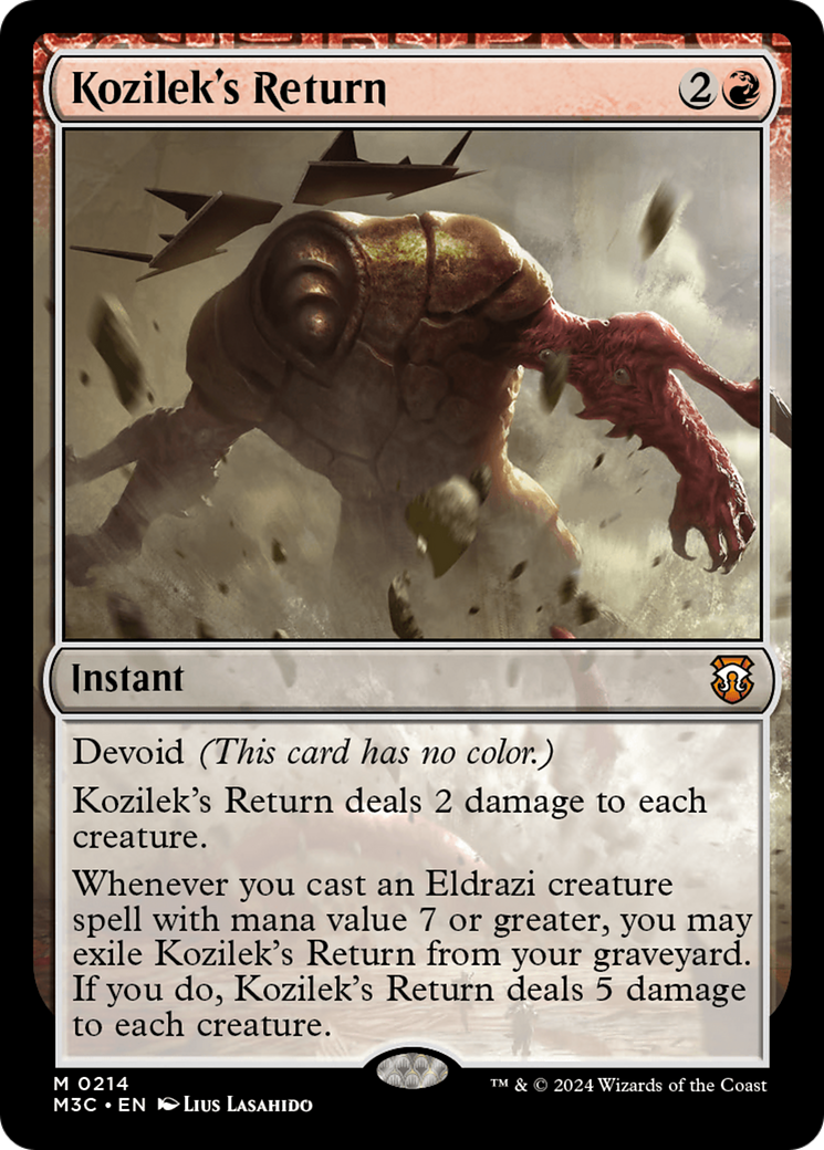 Kozilek's Return (Ripple Foil) [Modern Horizons 3 Commander] | Event Horizon Hobbies CA