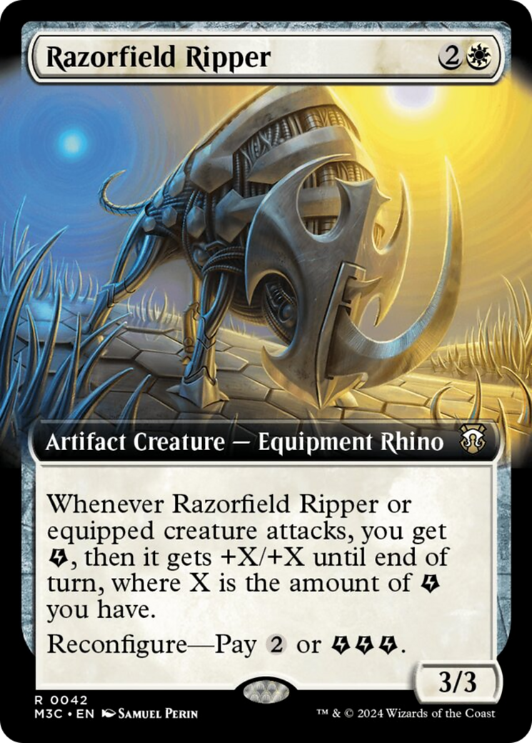 Razorfield Ripper (Extended Art) (Ripple Foil) [Modern Horizons 3 Commander] | Event Horizon Hobbies CA