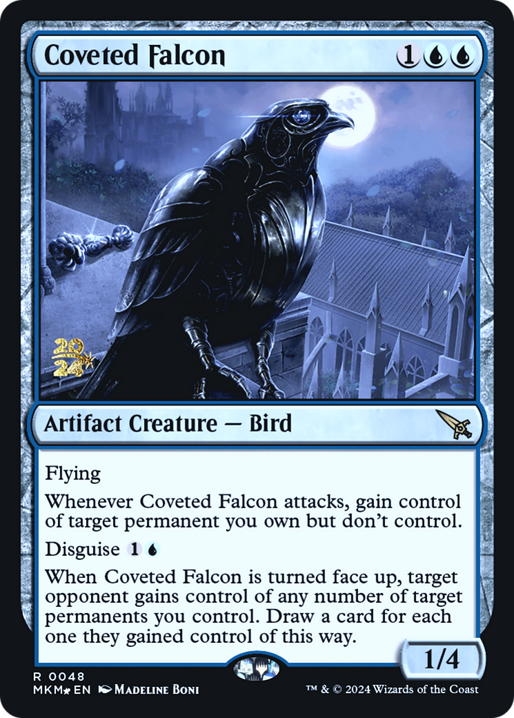 Coveted Falcon [Murders at Karlov Manor Prerelease Promos] | Event Horizon Hobbies CA