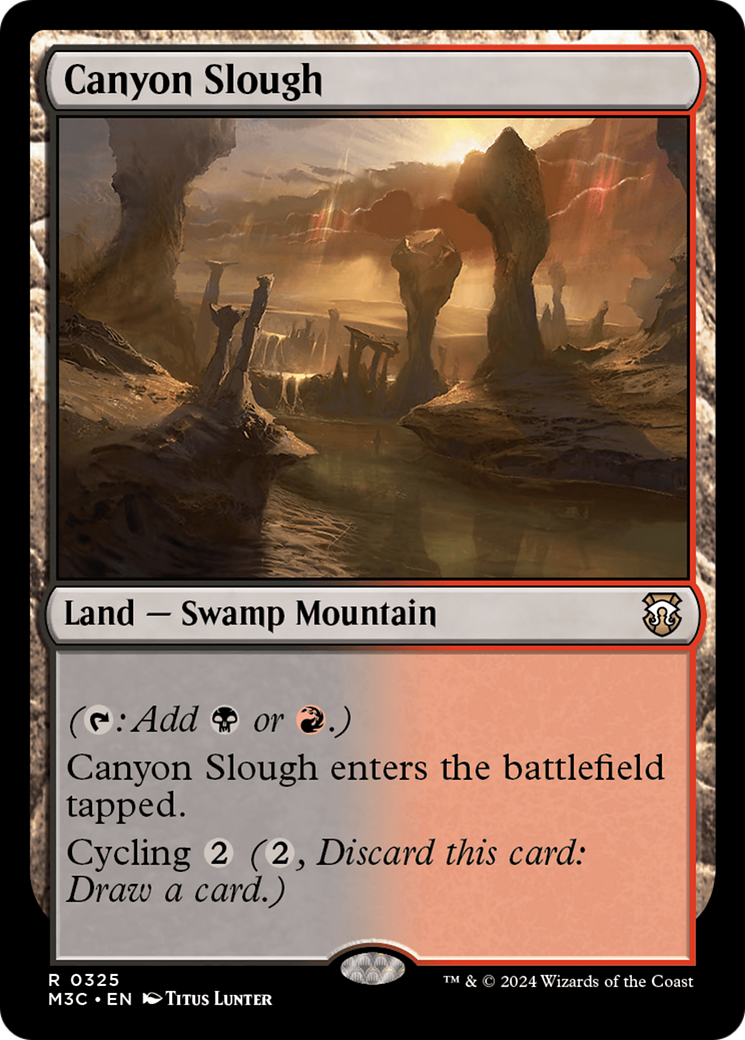 Canyon Slough (Ripple Foil) [Modern Horizons 3 Commander] | Event Horizon Hobbies CA