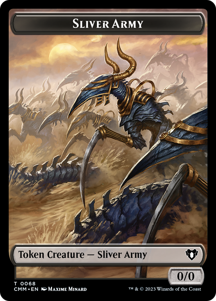 Sliver Army // Sliver Double-Sided Token [Commander Masters Tokens] | Event Horizon Hobbies CA