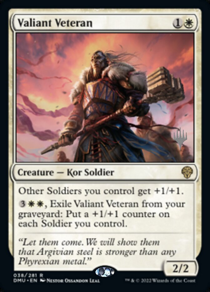 Valiant Veteran (Promo Pack) [Dominaria United Promos] | Event Horizon Hobbies CA