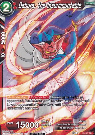 Dabura, the Insurmountable (Power Booster: World Martial Arts Tournament) (P-145) [Promotion Cards] | Event Horizon Hobbies CA