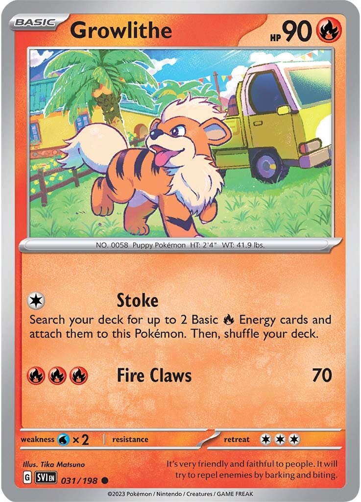 Growlithe (031/198) [Scarlet & Violet: Base Set] | Event Horizon Hobbies CA