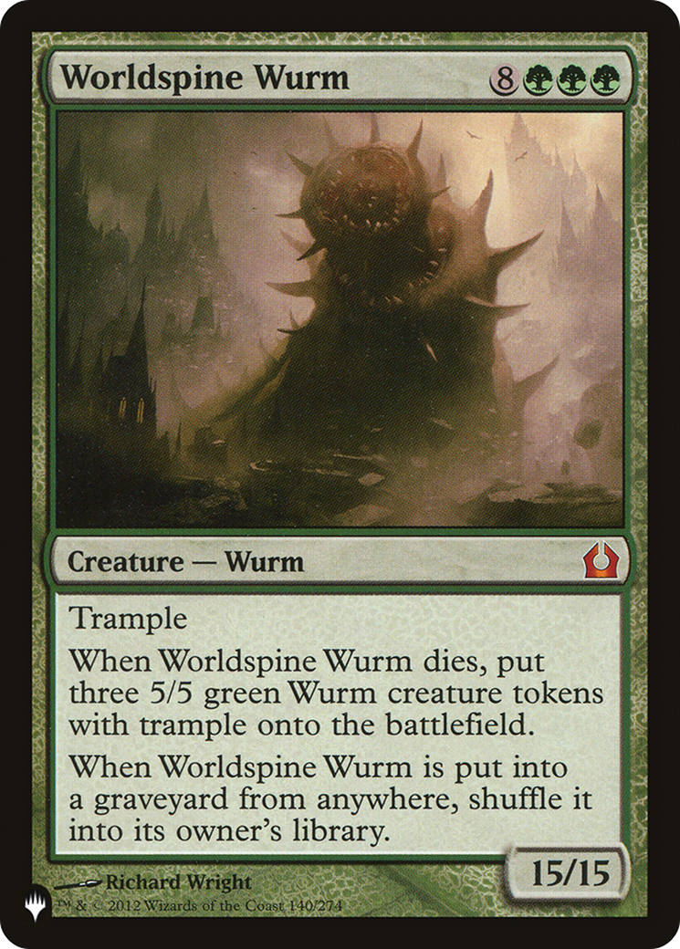 Worldspine Wurm [The List] | Event Horizon Hobbies CA