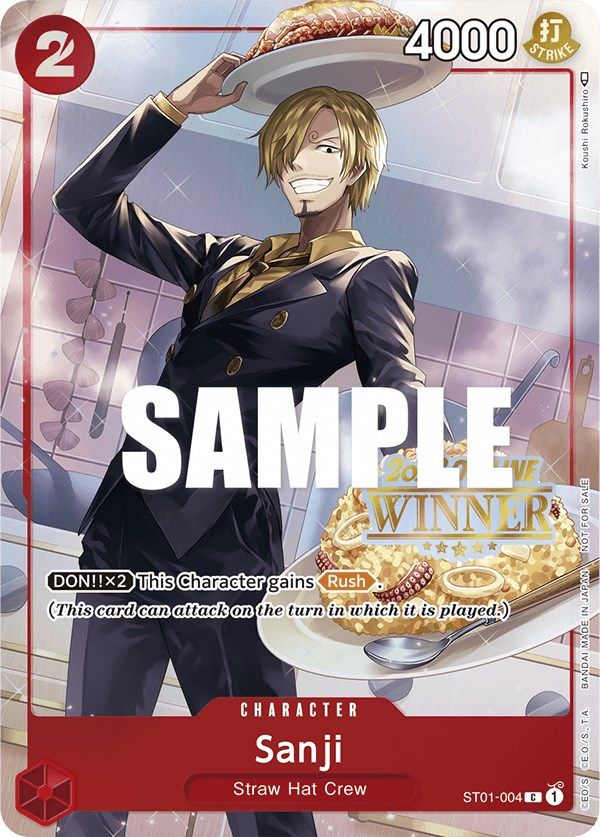 Sanji (Offline Regional 2023) [Winner] [One Piece Promotion Cards] | Event Horizon Hobbies CA