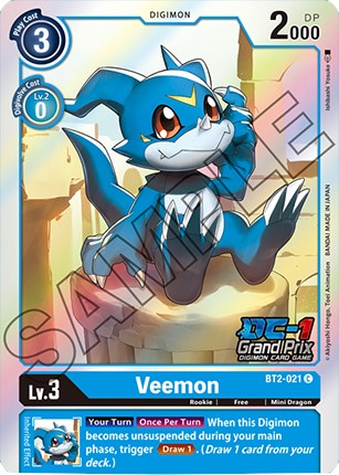 Veemon [BT2-021] (DC-1 Grand Prix) [Release Special Booster Promos] | Event Horizon Hobbies CA