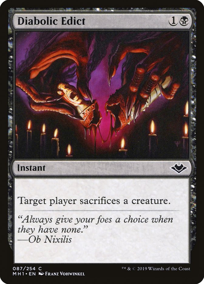 Diabolic Edict [Modern Horizons] | Event Horizon Hobbies CA