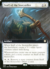 Staff of the Storyteller (Extended Art) [Phyrexia: All Will Be One Commander] | Event Horizon Hobbies CA