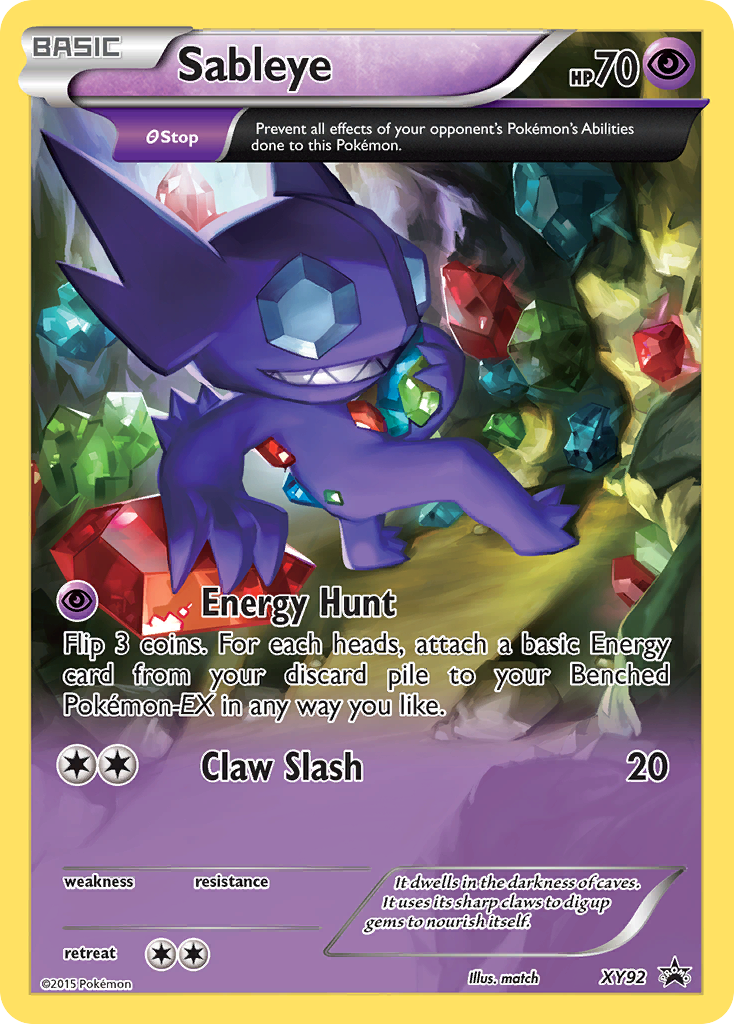 Sableye (XY92) [XY: Black Star Promos] | Event Horizon Hobbies CA