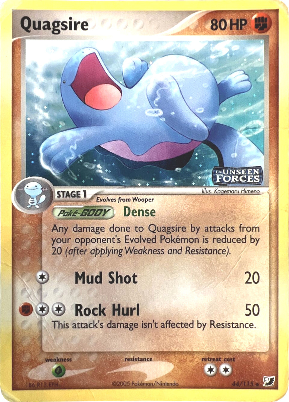 Quagsire (44/115) (Stamped) [EX: Unseen Forces] | Event Horizon Hobbies CA