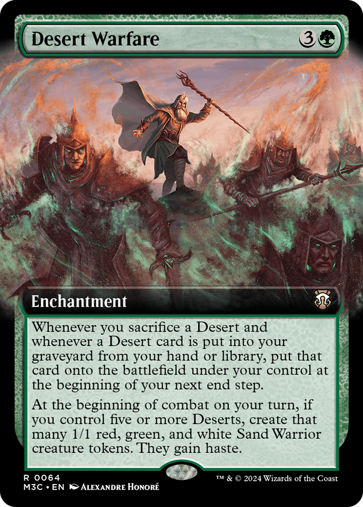 Desert Warfare (Extended Art) [Modern Horizons 3 Commander] | Event Horizon Hobbies CA