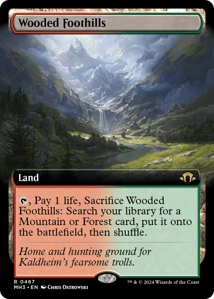 Wooded Foothills (Extended Art) [Modern Horizons 3] | Event Horizon Hobbies CA