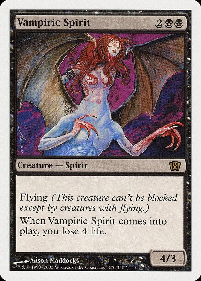 Vampiric Spirit (8th Edition) [Oversize Cards] | Event Horizon Hobbies CA