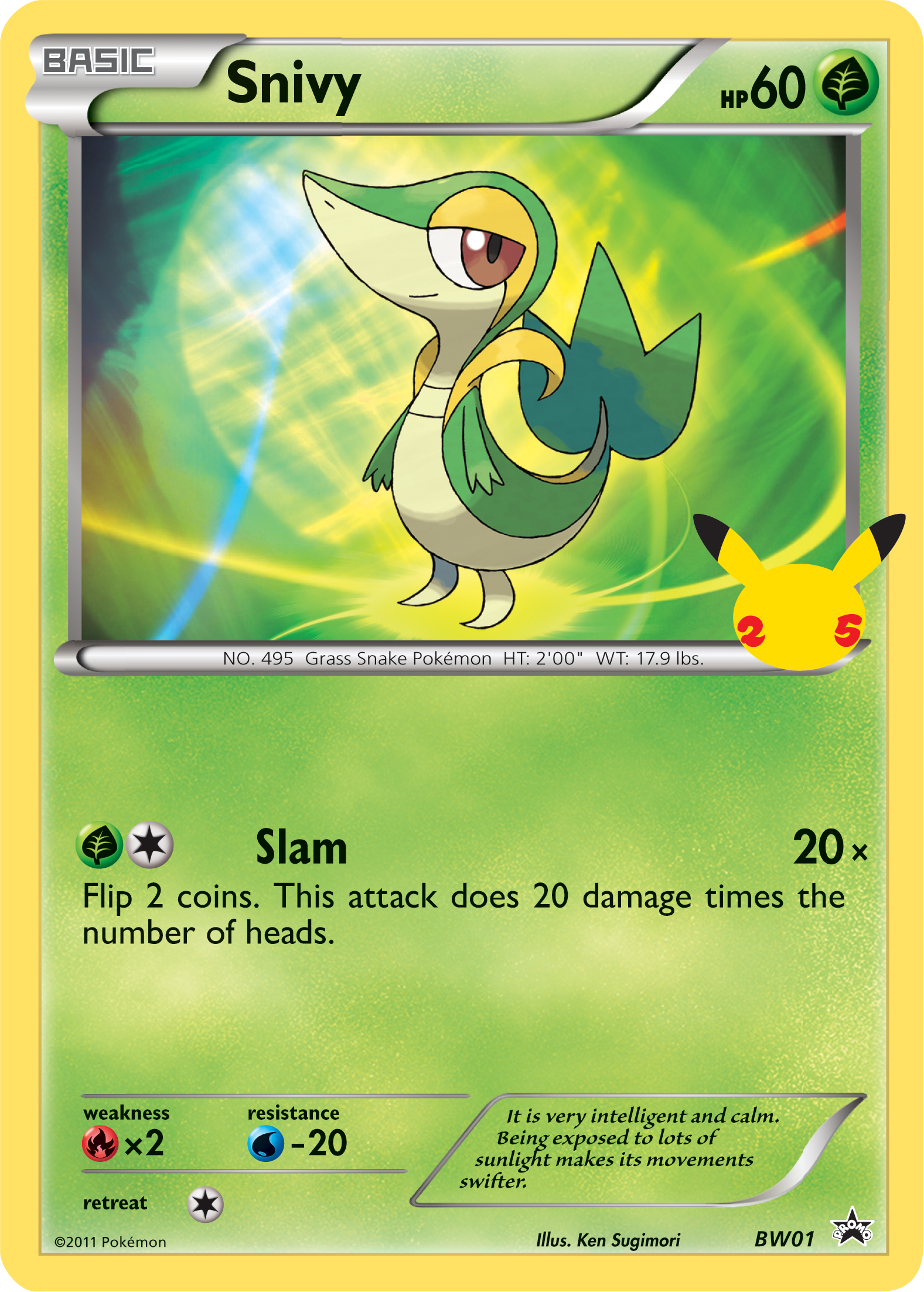 Snivy (BW01) (Jumbo Card) [First Partner Pack] | Event Horizon Hobbies CA