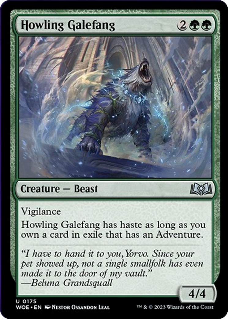 Howling Galefang [Wilds of Eldraine] | Event Horizon Hobbies CA