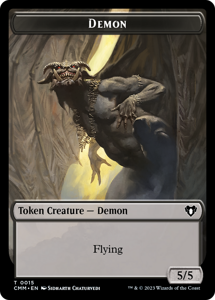 Demon Token [Commander Masters Tokens] | Event Horizon Hobbies CA