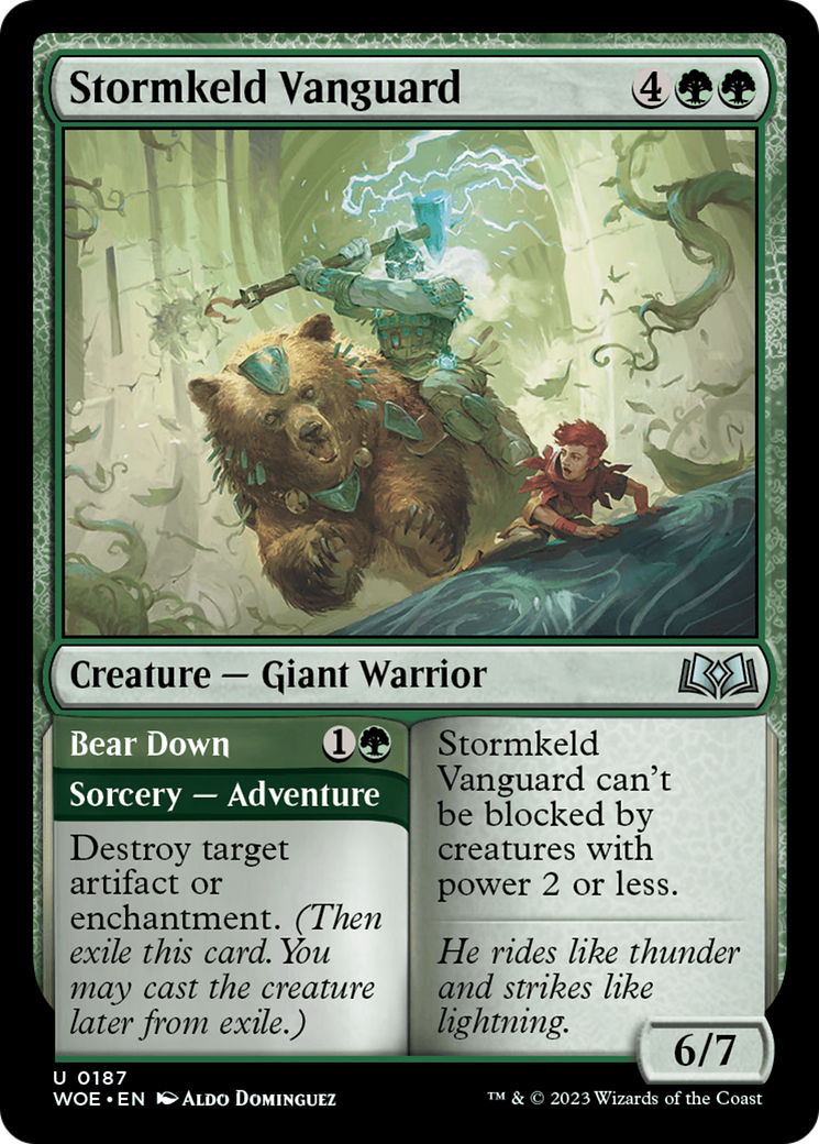 Stormkeld Vanguard // Bear Down [Wilds of Eldraine] | Event Horizon Hobbies CA