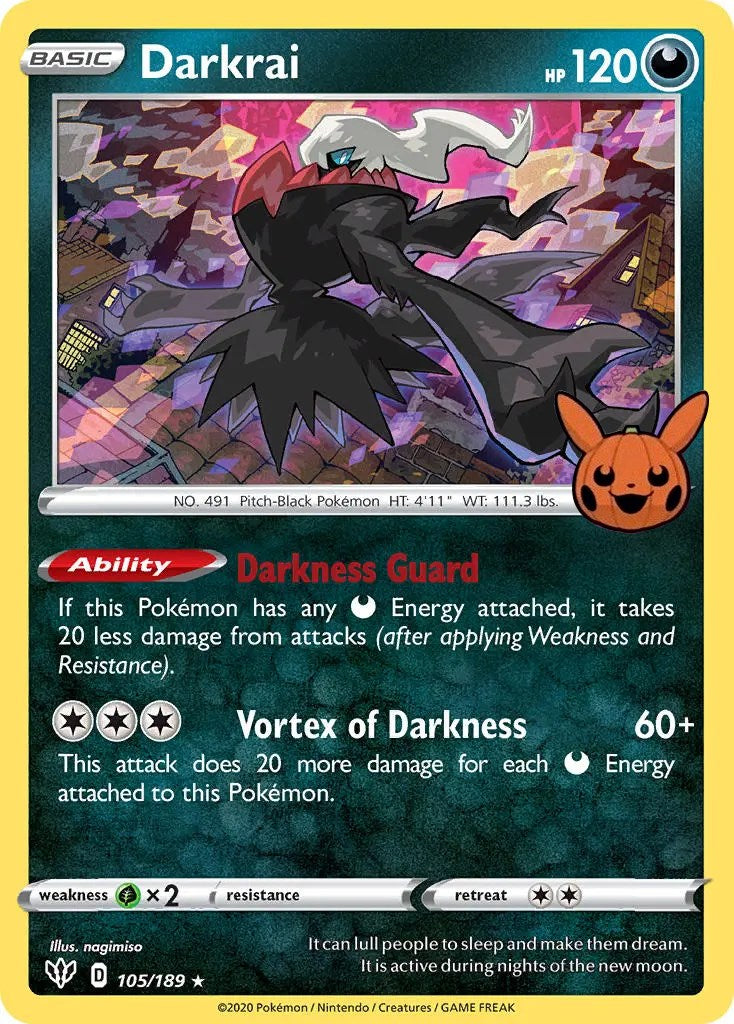 Darkrai (105/189) [Trick or Trade] | Event Horizon Hobbies CA