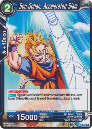 Son Gohan, Accelerated Slam (BT10-039) [Rise of the Unison Warrior 2nd Edition] | Event Horizon Hobbies CA