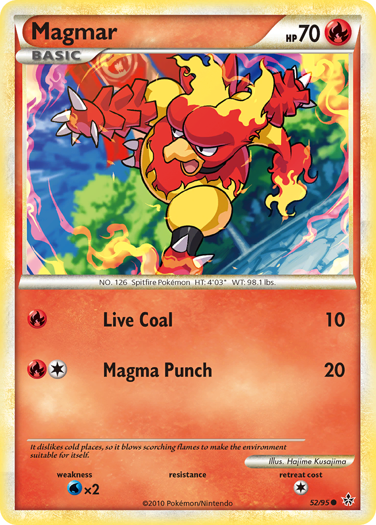 Magmar (52/95) [HeartGold & SoulSilver: Unleashed] | Event Horizon Hobbies CA