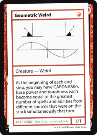 Geometric Weird (2021 Edition) [Mystery Booster Playtest Cards] | Event Horizon Hobbies CA