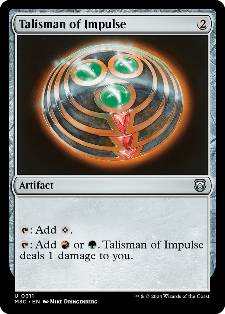 Talisman of Impulse (Ripple Foil) [Modern Horizons 3 Commander] | Event Horizon Hobbies CA