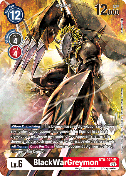 BlackWarGreymon [BT8-070] (Alternate Art) [New Awakening] | Event Horizon Hobbies CA