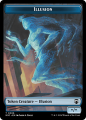 Illusion (Ripple Foil) // Servo Double-Sided Token [Modern Horizons 3 Commander Tokens] | Event Horizon Hobbies CA