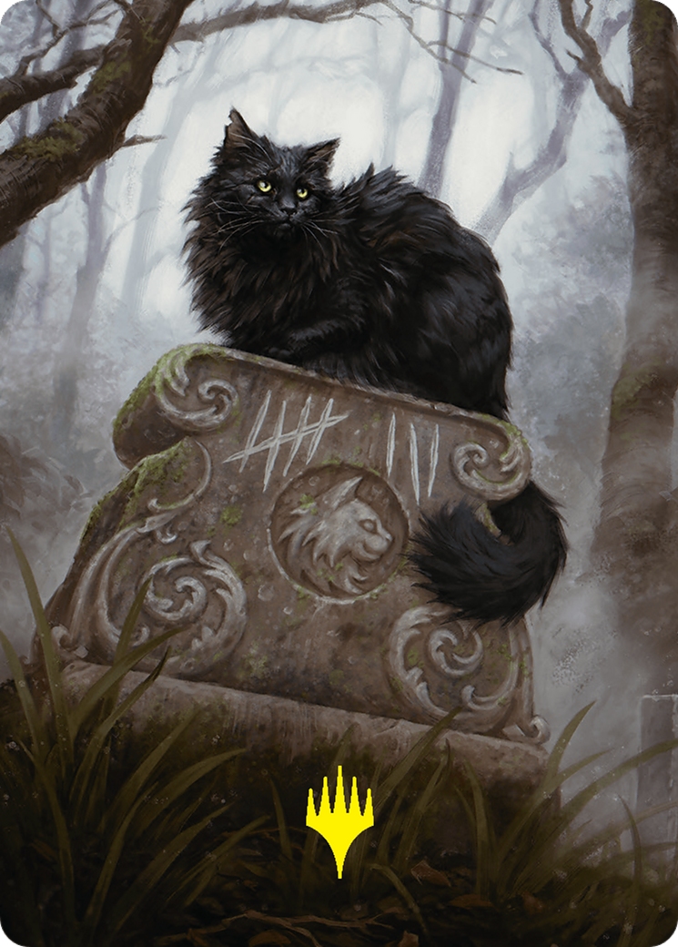 Nine-Lives Familiar 2 Art Card (36/54) (Gold-Stamped Planeswalker Symbol) [Foundations Art Series] | Event Horizon Hobbies CA