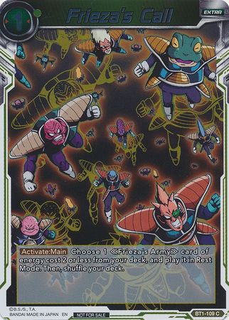 Frieza's Call (Event Pack 3 - 2019) (BT1-109_PR) [Promotion Cards] | Event Horizon Hobbies CA