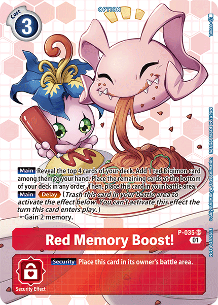 Red Memory Boost! [P-035] (Box Promotion Pack - Next Adventure) [Promotional Cards] | Event Horizon Hobbies CA