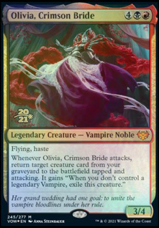 Olivia, Crimson Bride [Innistrad: Crimson Vow Prerelease Promos] | Event Horizon Hobbies CA