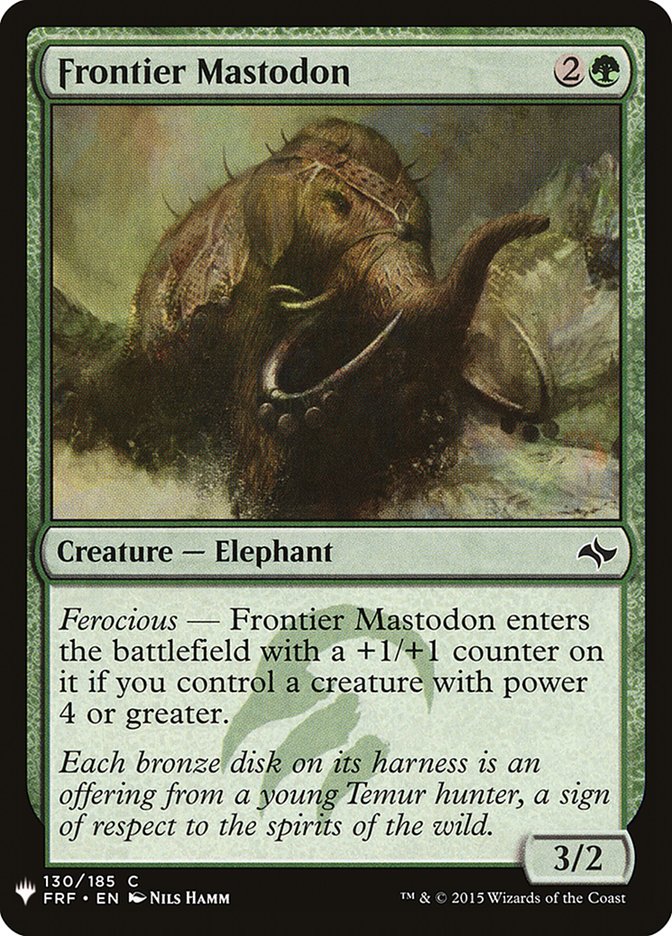 Frontier Mastodon [Mystery Booster]