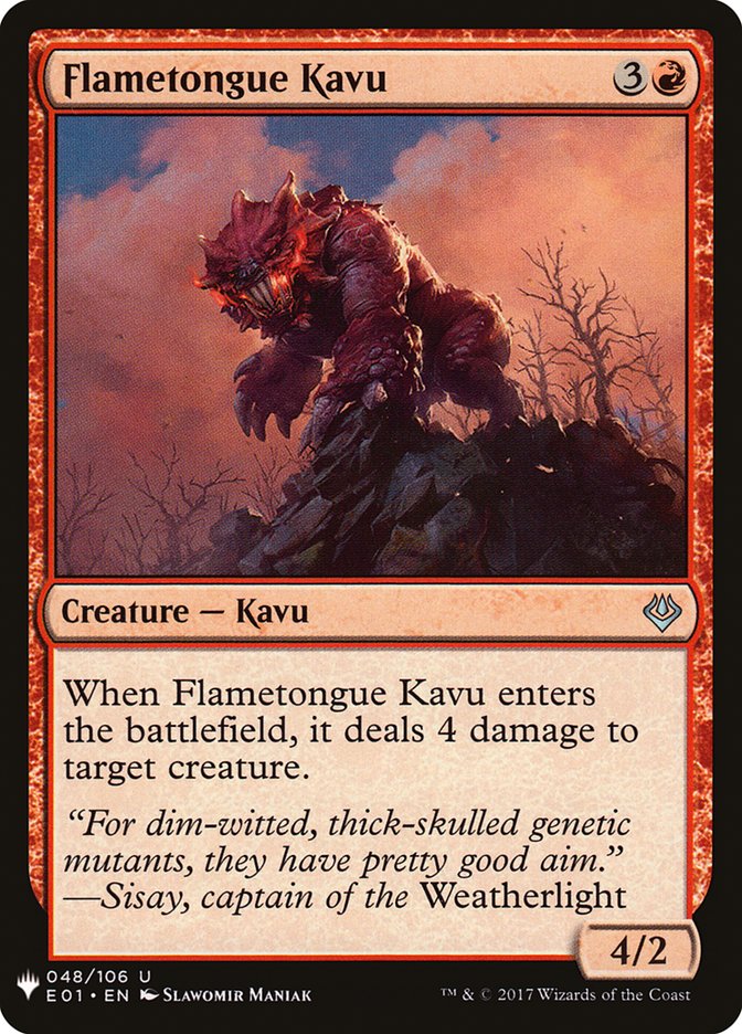 Flametongue Kavu [Mystery Booster] | Event Horizon Hobbies CA