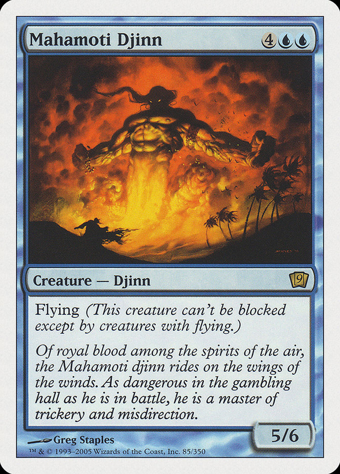 Mahamoti Djinn (9th Edition) [Oversize Cards] | Event Horizon Hobbies CA