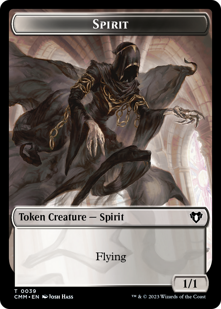 Spirit (0039) // Bird Illusion Double-Sided Token [Commander Masters Tokens] | Event Horizon Hobbies CA