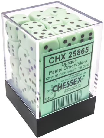 Dice - Chessex - 12mm D6 (36pc) - Opaque | Event Horizon Hobbies CA