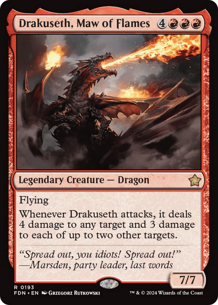 Drakuseth, Maw of Flames [Foundations] | Event Horizon Hobbies CA